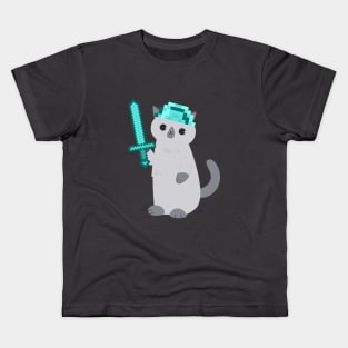 Cat in armor Kids T-Shirt